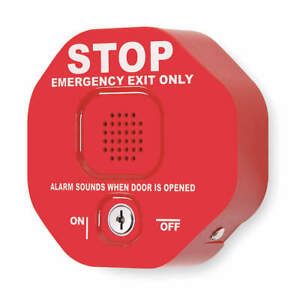 SAFETY TECHNOLOGY INTERNATIONAL STI-6402 Exit Door Alarm,Horn,95 to 105dB