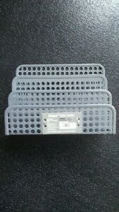3-Compartment Edison gray metal letter holder desk organizer office