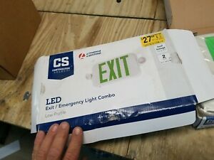Lithonia Lighting Contractor LED White Emergency Exit Combo LOT OF 18