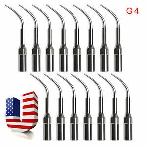 15X Dental Ultrasonic Scaler Scaling Tips Tip G4 Fit EMS Handpiece USA Warranty