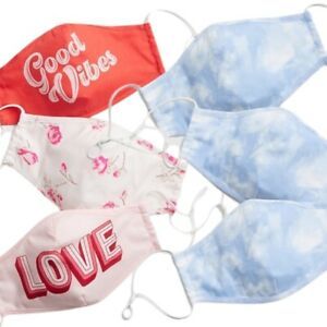 GAP Adult Good Vibes Tie Dye Contour Masks - 6 Face Coverings Masks Unisex