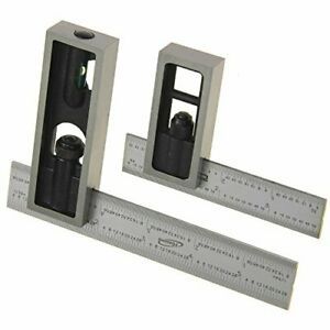 iGaging 4&#034; &amp; 6&#034; Double Square Set 4R Steel Blade High Precision Woodworking