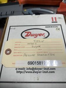 Dwyer 603A-5 Pressure Transmitter 35 Psig Max Pressure Range *NEW*