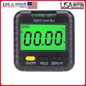 Digital LCD Protractor Gauge Level Box Angle Finder Inclinometer Magnet Meter