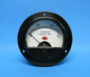 Vintage nuArc 0-300 Volt Meter, Not Tested, Steampunk