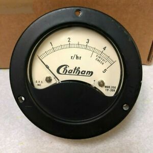 Chatham r/hr Model 350 TP-309 Civil Defense Radiation Survey Meter