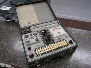 Vintage Jackson Tube Tester Model 648R in case w/Operating Instructions - works
