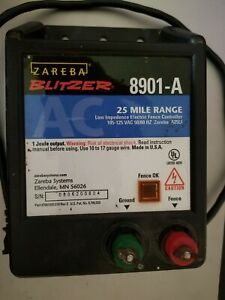 Zareba 8901-A 25 Miles AC Low Impedance Electric Fence Controller 105-125 VAC