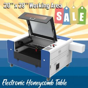 60W CO2 Laser Cutting Machine 500 x 700 mm (20&#034; x 28&#034;) electronic table RDC5121