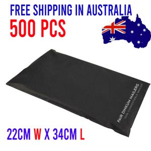 Compostable Mailing Courier Bags Mailers Eco Friendly Black 500 pcs Poly