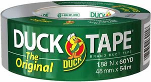 the original duck tape brand 394475 duct tape, 1-pack 1.88 inch x 60 yard silver