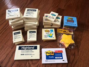Assorted Post-it Notes~ Large Lot 37 Pads Over 4000 Post It  Brand New