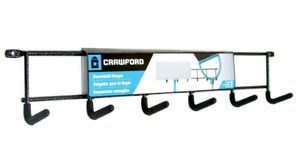 Crawford CMHD-6 Household Hanger, 16&#034; Holds 10 lbs - Black