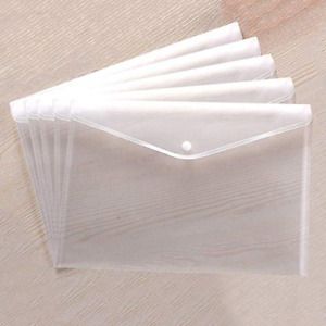 Clear Document Folders Transparent Filing Envelopes Waterproof Plastic Envelopes
