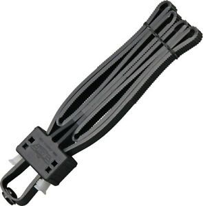 UZI Black Disposable Flex Cuffs 1/2&#034; Wide Heavy Duty Composition FLXCB