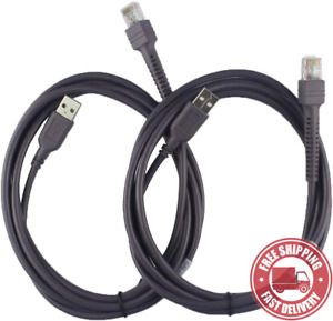 2 - Pack  USB  Cable  for  Motorola  Symbol  LS2208  LS4208  DS6708  Barcode  Sc