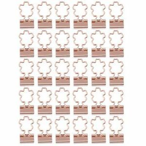 Cat Heart Cactus Book Stationery Binder Clips Metal Paper Clip Office Supplies