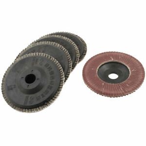Metal Polishing 180# 4&#034; OD Grit Flap Sanding Abrasive Wheels Discs 5pcs