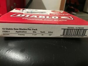 Diablo 7-1/4&#034; Circular Saw Framing Blade (10 pack) D0724A