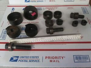 LOT GREENLEE CONDUIT KNOCKOUT PUNCHES TWO 2&#034; 61.5mm 1 1/4&#034; 43.2mm 1&#034; 34.4 2 3/4&#034;