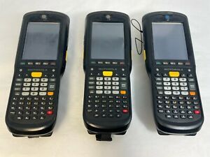 Lot of 3 Motorola Zebra MC9590 Handheld Barcode Scanner W/ Batteries&amp;Hand Strap