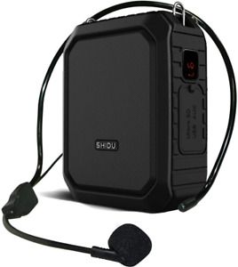 Voice Amplifier Speaker with Portable Microphone Headset, 18W Wired Mic and Mini