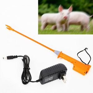 55CM Cattle Prod Rechargeable Electric Shock Voltage Safety Switch 10000V  Stock