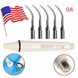 SANDENT Dental Ultrasonic scaler Handpiece fit EMS 5* Scaling Tips G6