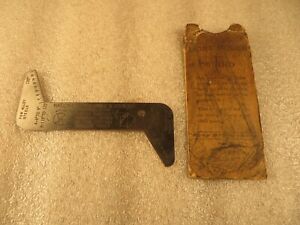 Vintage National Twist Drill &amp; Tool Co Gauge  4&#034; Long  Old USA Tools   Machinist
