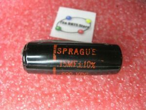 Sprague 6TM-P15 Capacitor .15uF 10% 600VDC Axial Black - NOS Qty 1