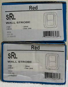 System Sensor SRL Strobe RED WALL MT Multi CD 15,30,75,95,110,135,185 -24VDC NEW