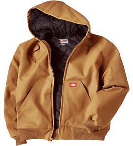 TJ718BDL Jacket, Hooded, Brown Duck, Men&#039;s Large - Quantity 1