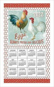 Kay Dee Designs Farm Nostalgia Calendar Towel, Multi