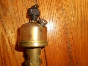 3/8&#034; GITS       Brass Cylinder Oiler Hit Miss Gas Engine Steampunk Vintage