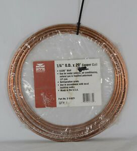 Streamline Mueller Industries D 04020 Coil Copper Coil Tubing 1/4&#034; O.D.x20&#039;