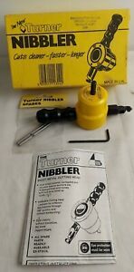 TURNER NIBBLER SHEET METAL CUTTING HEAD FOR HAND DRILLS WITH EXTRAS