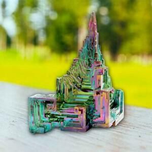 Bismuth Crystal 7color Metal Crystal Mineral Group Specimen x1PCS Stone N4D5