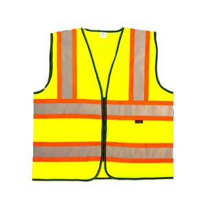 SAFE HANDLER BLSH-ES-XL-SV4Y-2 Contrasting Reflective Safety Vest,X-Large,