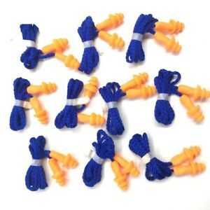 10Pair Comfort Soft Foam Ear Plugs Sleep Noise Reduction Swim Sound Earplugs