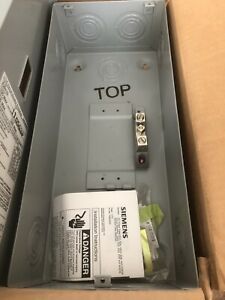 SIEMENS E2N1S CIRCUIT BREAKER ENCLOSURE 100 Amp Max E ED4 HED4