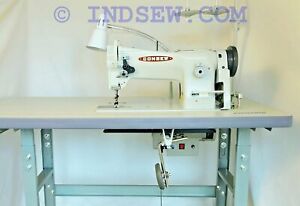 Consew 206RB-5 Walking Foot Upholstery Machine w/Table &amp; Motor (Table Comes...