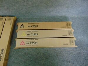 841918 Black 841922 Yellow 841923 Magenta New Genuine Ricoh Toners MP C2503