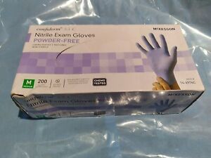 200ct Box Of Confiderm Nitrile Exam Glovws Sz Med. Dented box special!