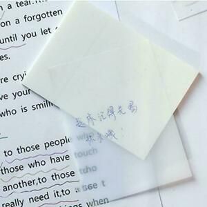 Memo Refrigerator Clerk Notebook Transparent Sticker TOP C9G5