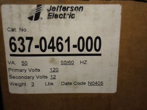 Jefferson electric 637-0461-000 transformer *nice* for sale