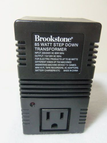 Brookstone Step Down Transformer-85watt- International 220 to US 110