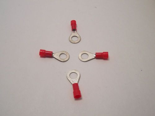 Red crimp 1/4&#034; ring terminals- 18-22 gauge- pkg/10 for sale