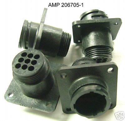 ( 2 pc ) amp/tyco connector 206705-1 9/c female for sale