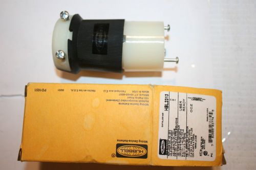 Hubbell twist lock connector 125vac 20a l5-20r 2p 3w 1ph for sale