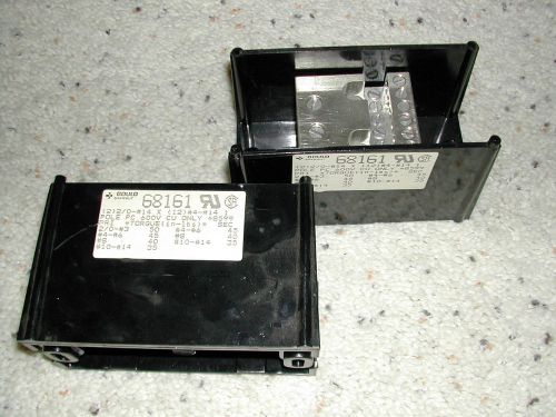 LOT 2 Gould Shawmut 68161 POWER DISTRIBUTION BLOCK 600V COPPER UP TO #2/0 WIRE